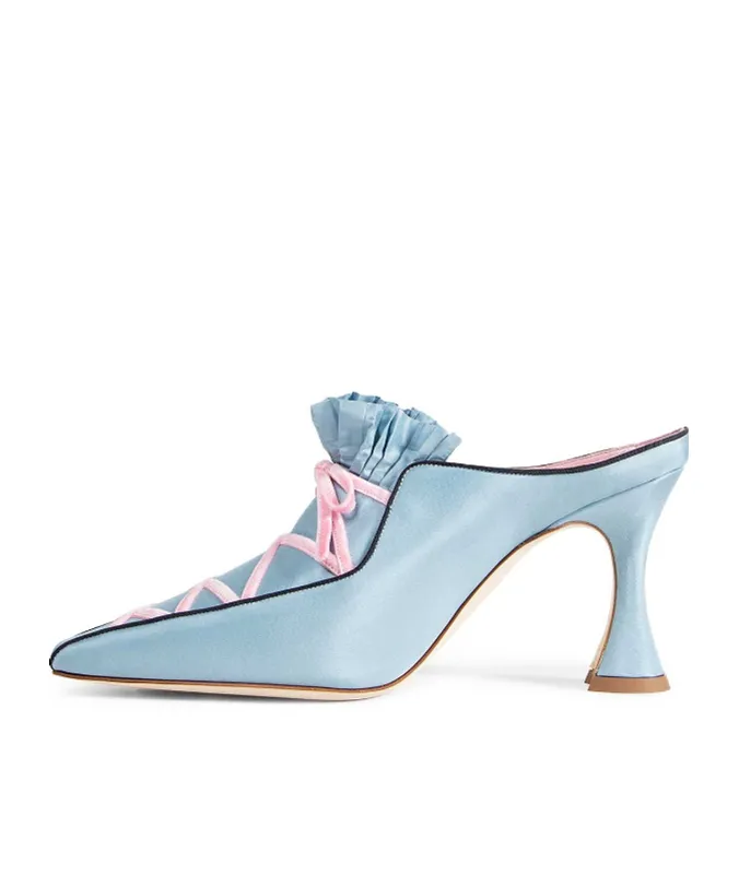 Slim Square-Toe High-Heeled Sandals
