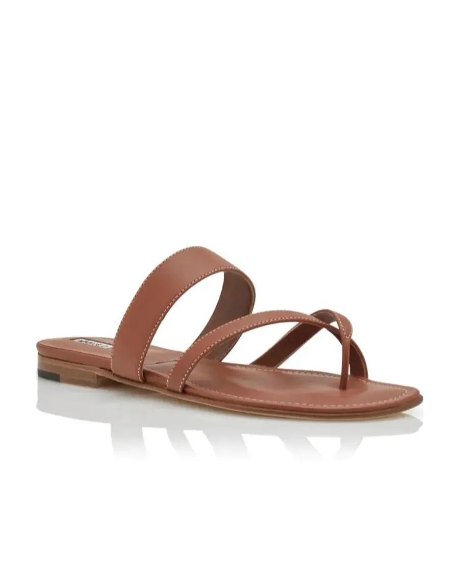 Susa Cross-Belt Flat Bottom Flip-Flops