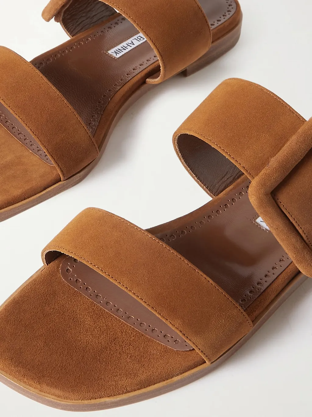 Tituba Buckle Suede Sandals
