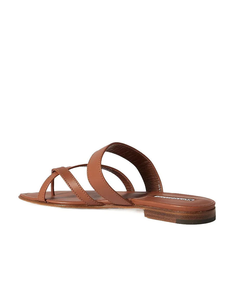 Susa Cross-Belt Flat Bottom Flip-Flops