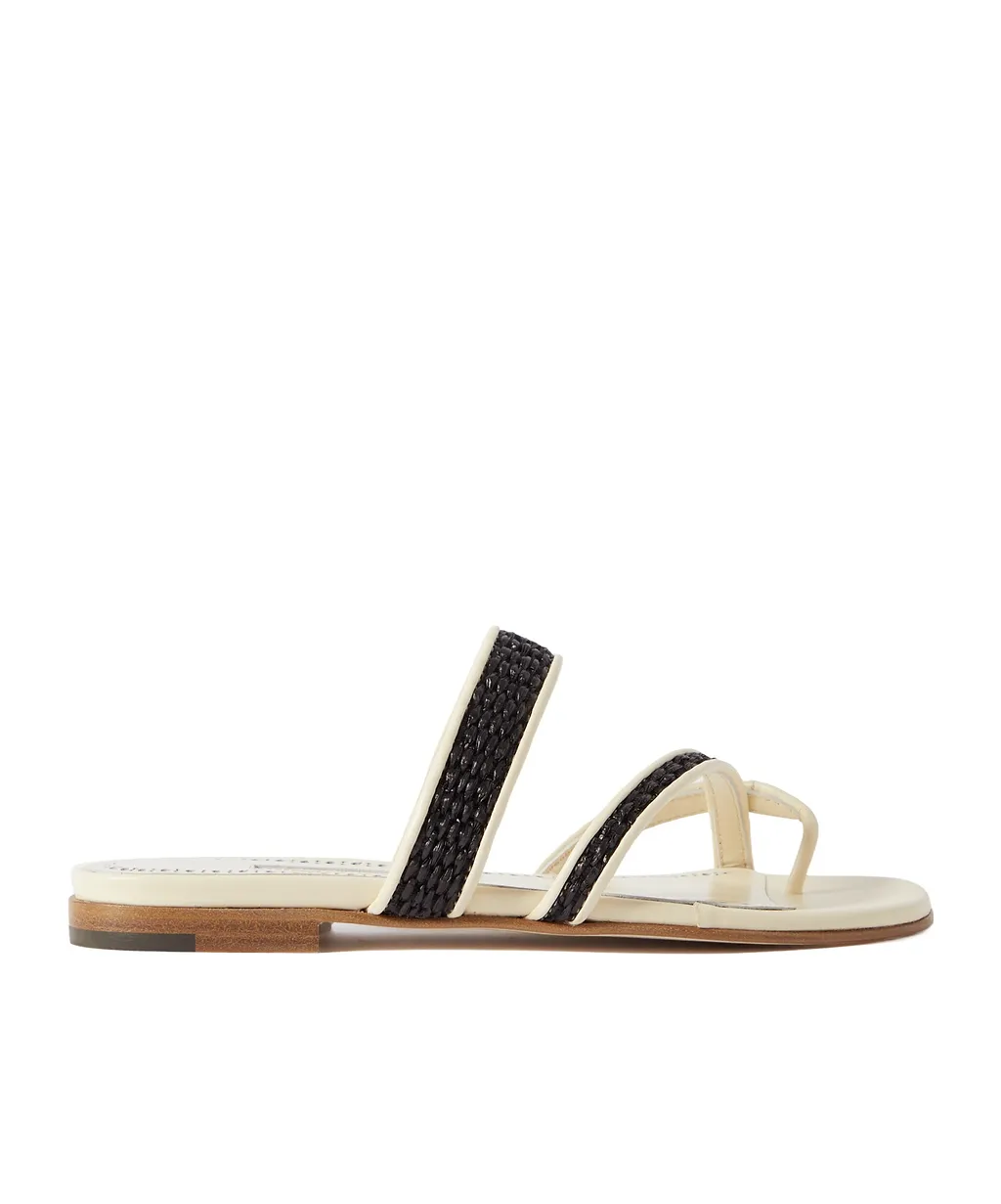 Susara Raffia And Leather Sandals