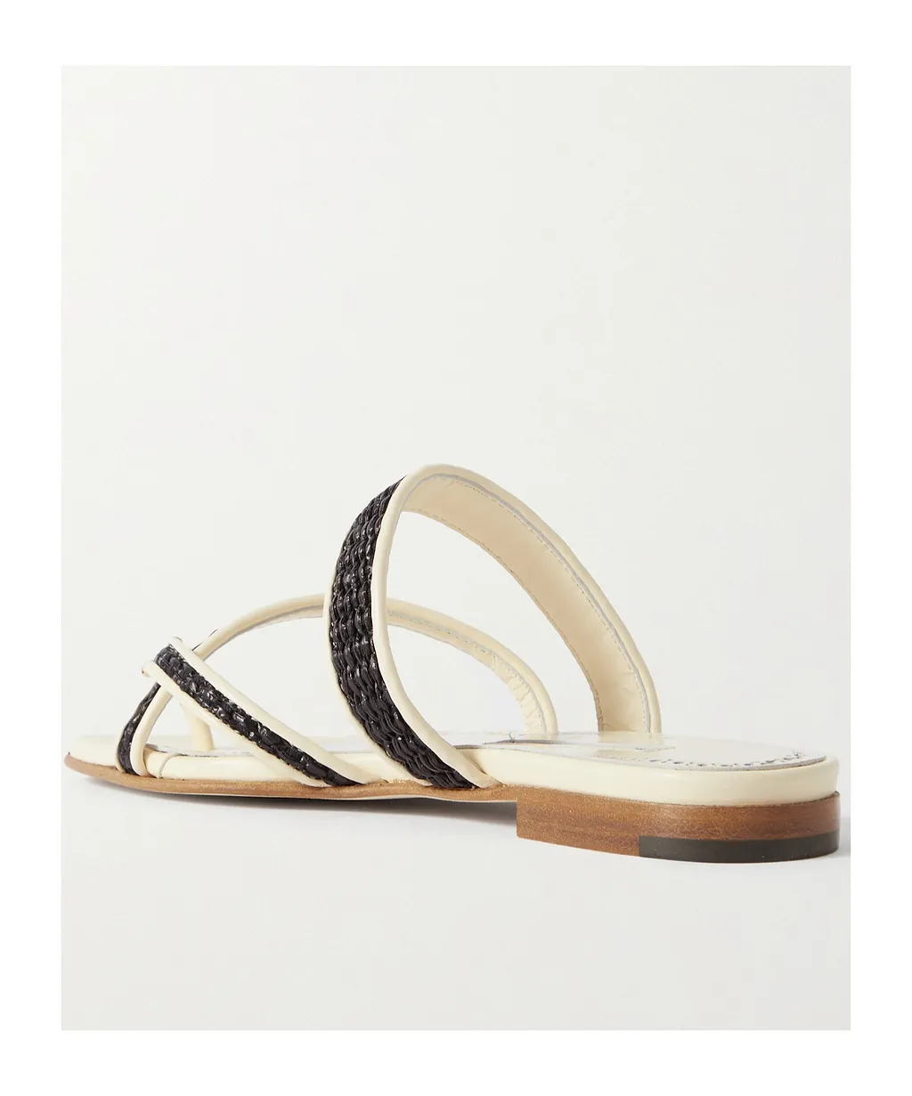 Susara Raffia And Leather Sandals