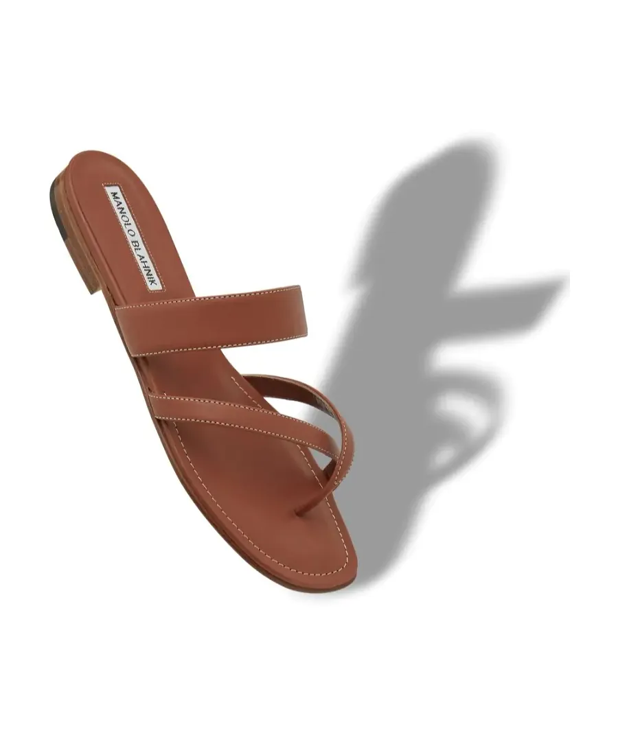 Susa Cross-Belt Flat Bottom Flip-Flops