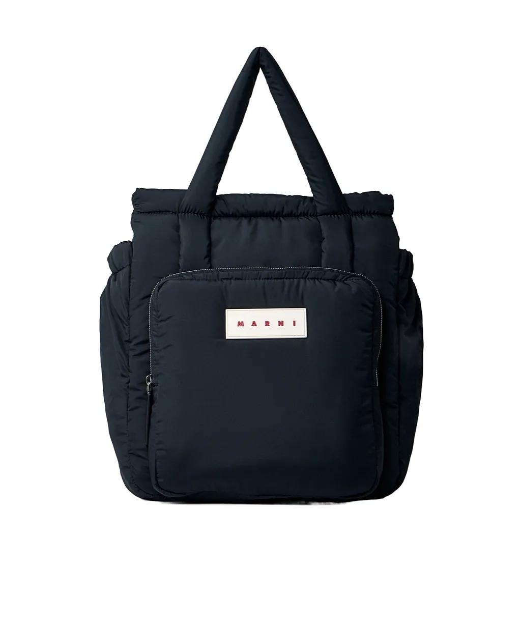 Marni Logo Patch Puffer Top Handle Bag