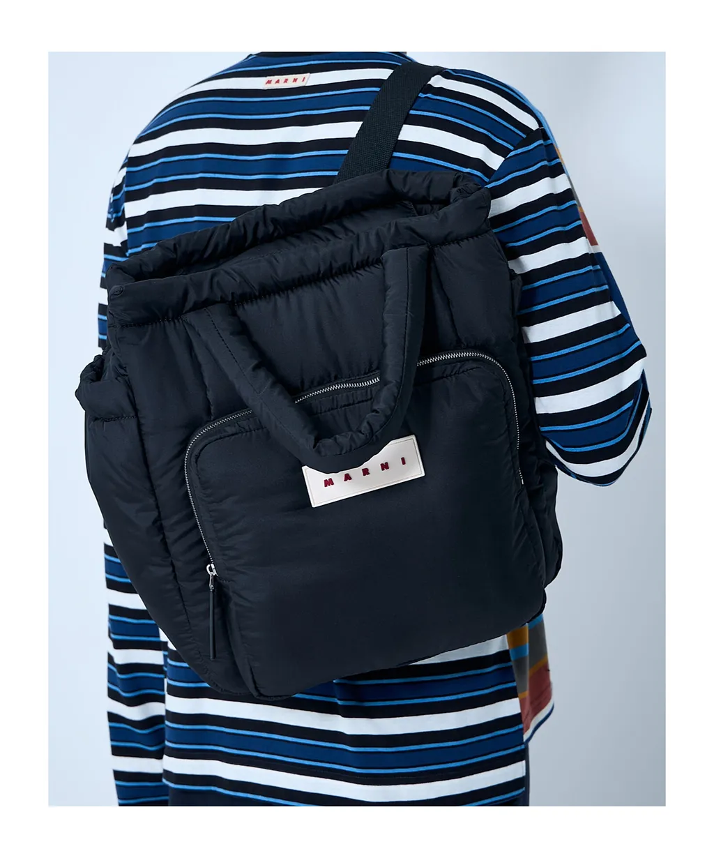 Marni Logo Patch Puffer Top Handle Bag