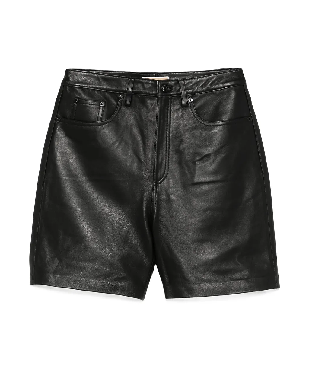 Michael Michael Kors Boyfriend Leather Shorts