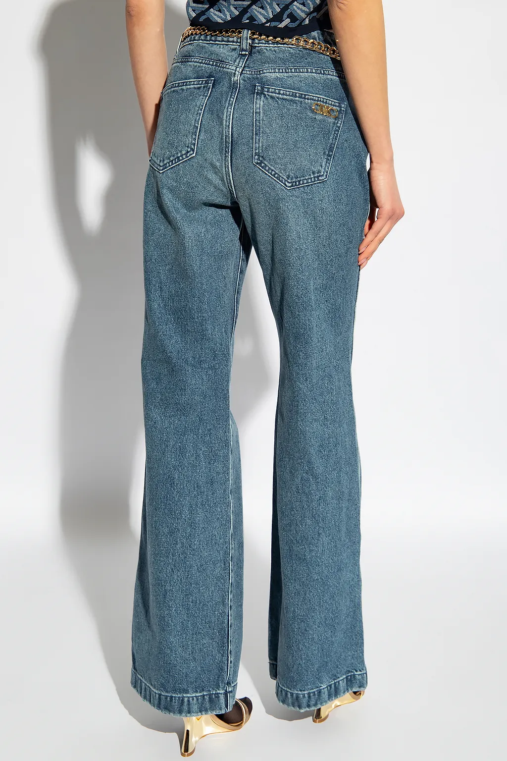 Michael Michael Kors Chain-Linked Flared Jeans