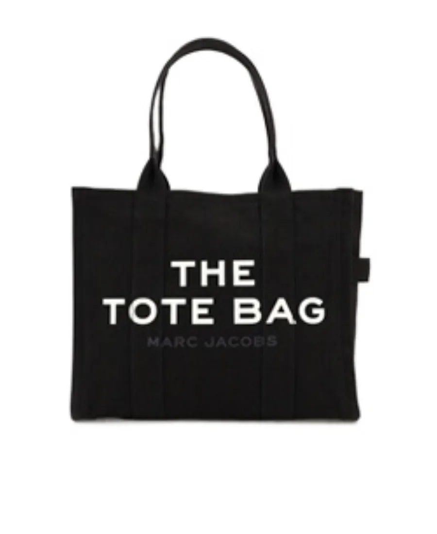 Black Micro-Label Shoulder Bag