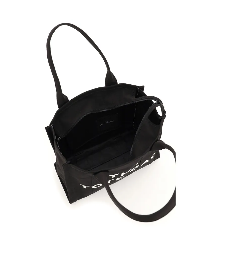 Black Micro-Label Shoulder Bag