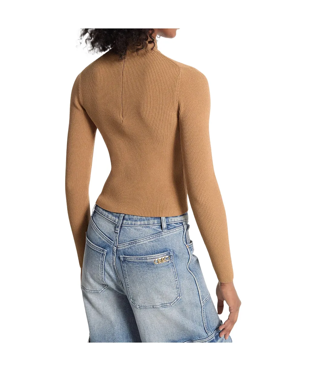 Michael Michael Kors Rear Zipped Mock Neck Jumper