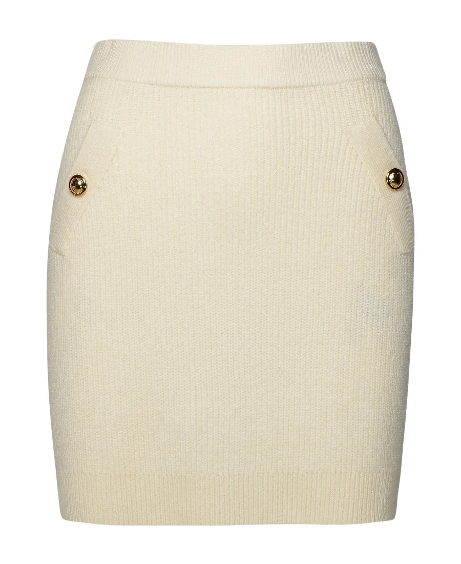 Michael Michael Kors Ribbed Stretched Mini Skirt