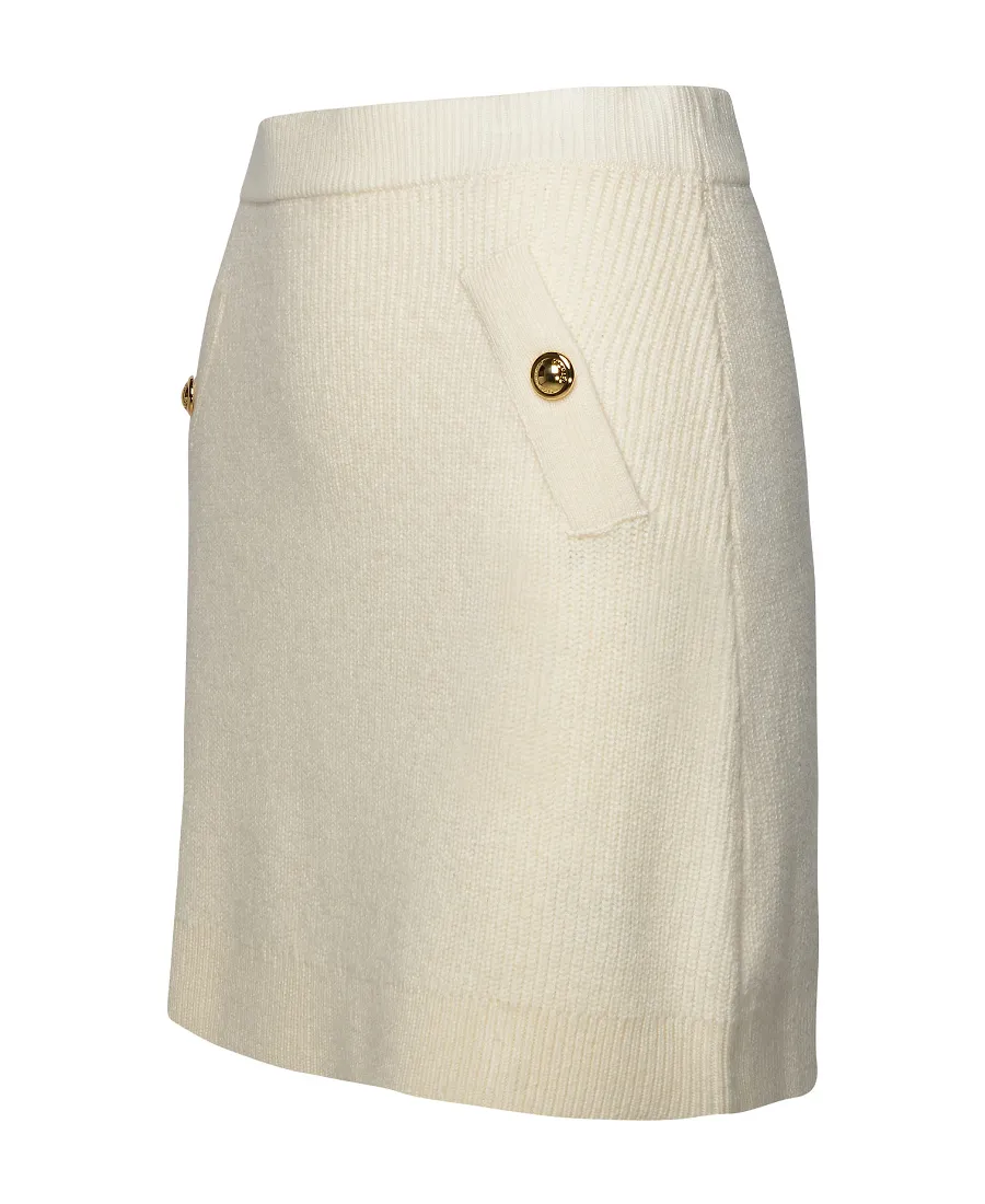 Michael Michael Kors Ribbed Stretched Mini Skirt