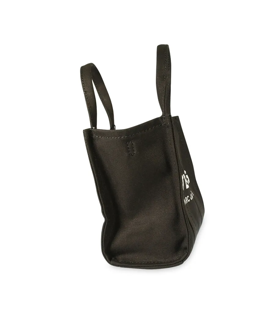 Marc Jacobs Logo Printed Zip-Up Small Tote Bag