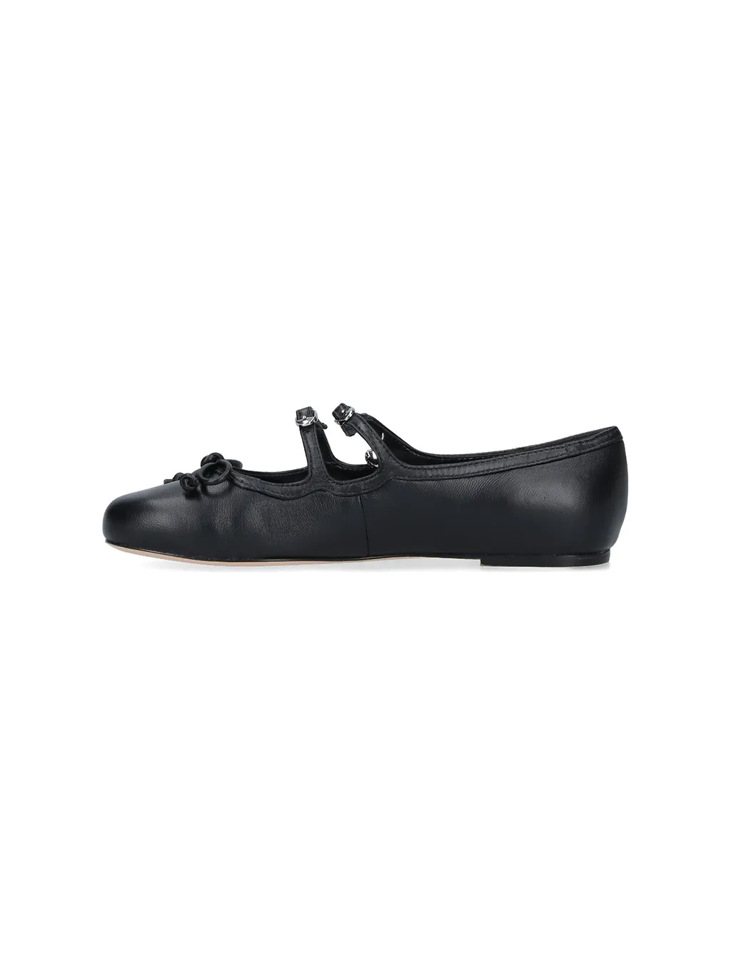 Marc Jacobs Round Toe Buckled Ballerines