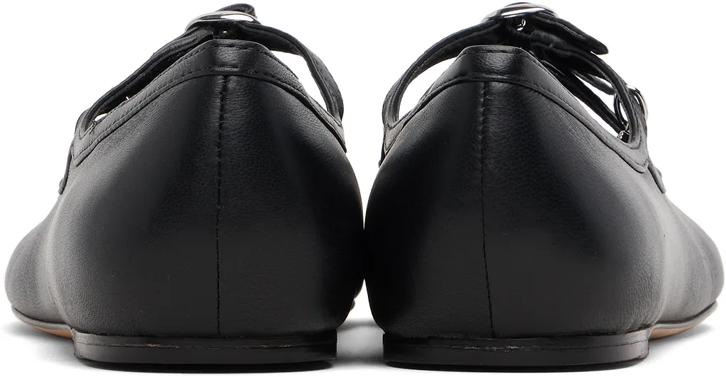 Marc Jacobs Round Toe Buckled Ballerines