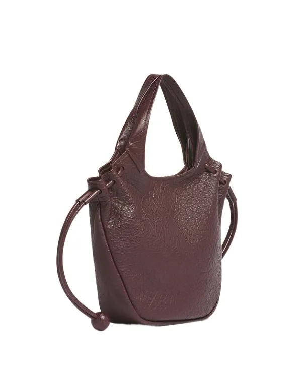 Red Leather Trunkaroo Soft Small Tote Bag