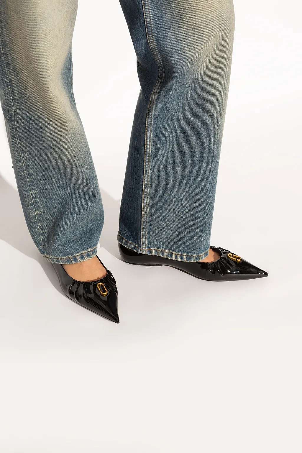 Marc Jacobs The Ali Pointed-Top Ballerinas