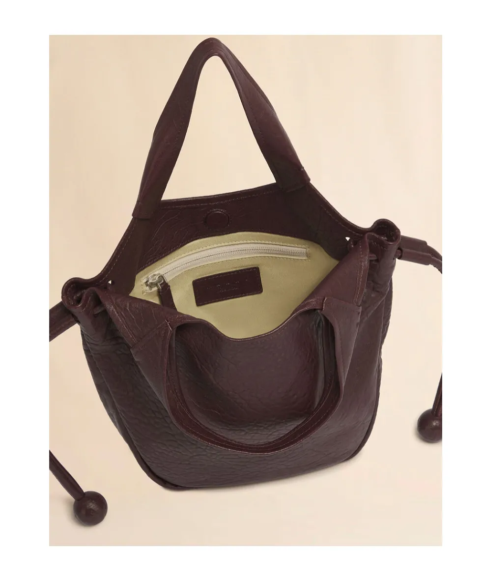 Red Leather Trunkaroo Soft Small Tote Bag