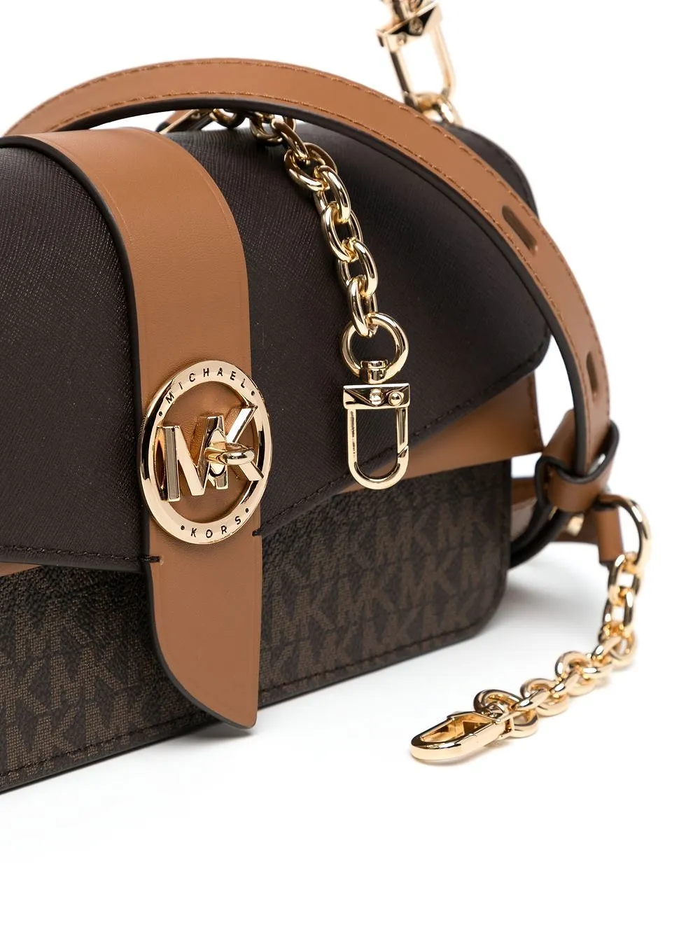 Monogram Print Shoulder Bag