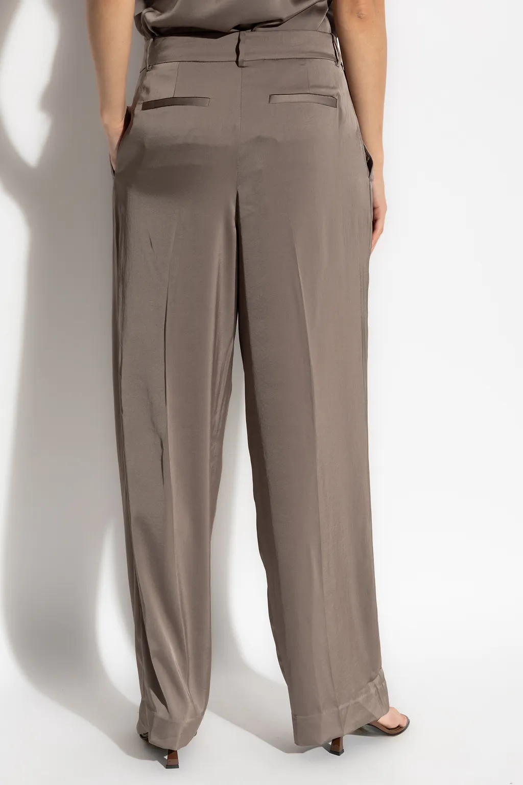 Michael Michael Kors Drapey Satin Wide Leg Pants