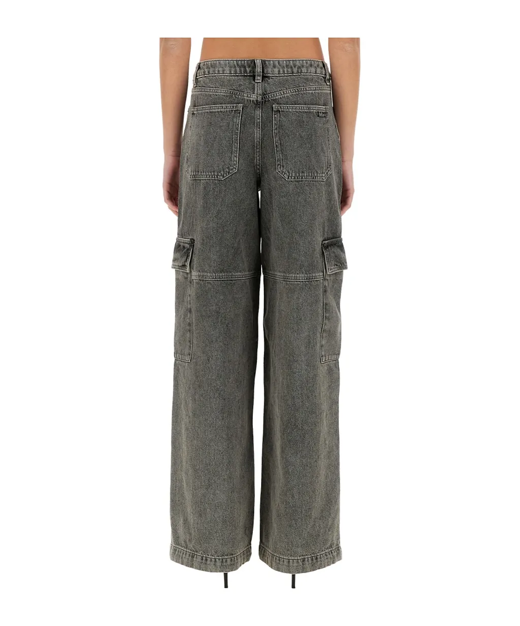 Wide-Leg Cargo Jeans