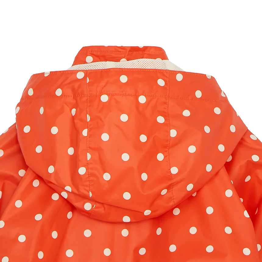Dot-Print Hooded Jacket