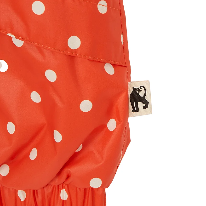 Dot-Print Hooded Jacket