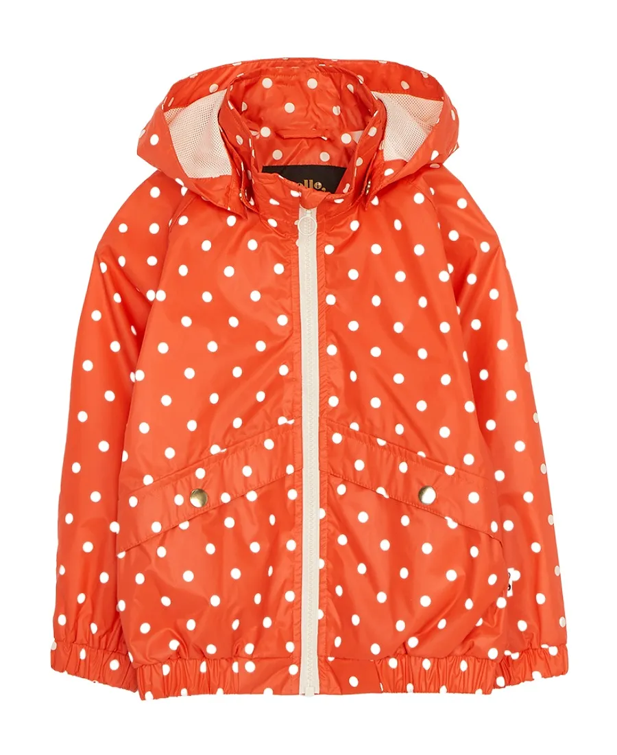 Dot-Print Hooded Jacket