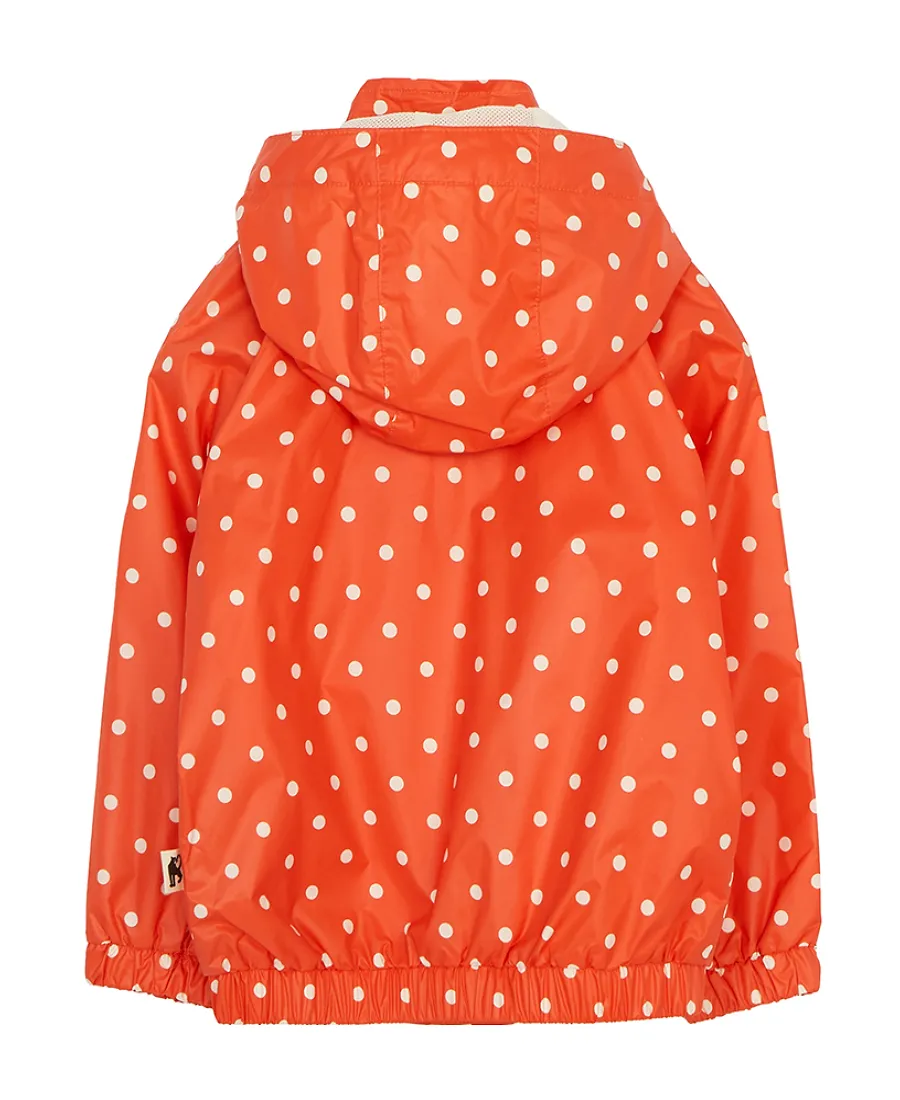 Dot-Print Hooded Jacket