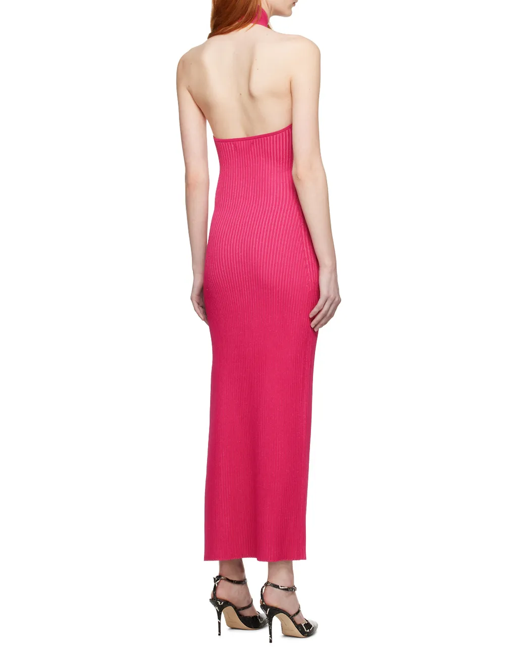 Misbhv Ribbed Chest Cut-Out Midi Dress