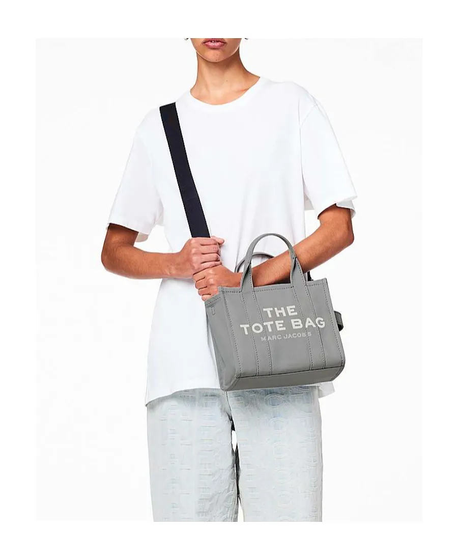 Marc Jacobs Logo Printed Zip-Up Small Tote Bag