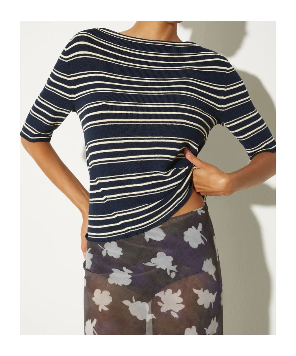 Crepe Knitted T-Shirt