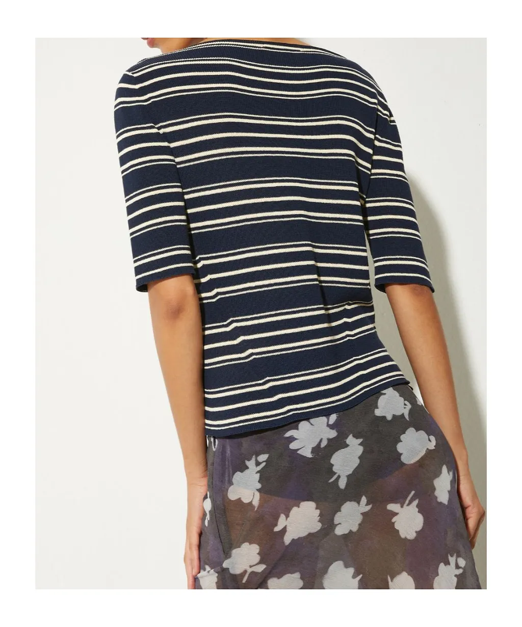Crepe Knitted T-Shirt