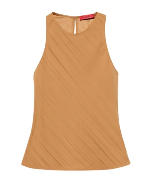 Crinkled Envers-Satin Top