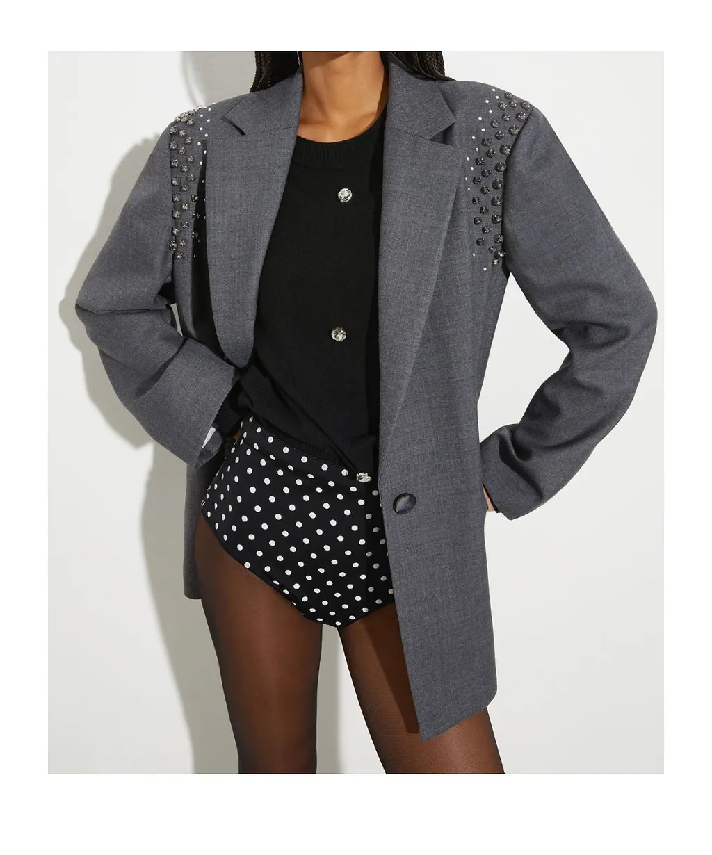 Long-Sleeved Suit Jacket