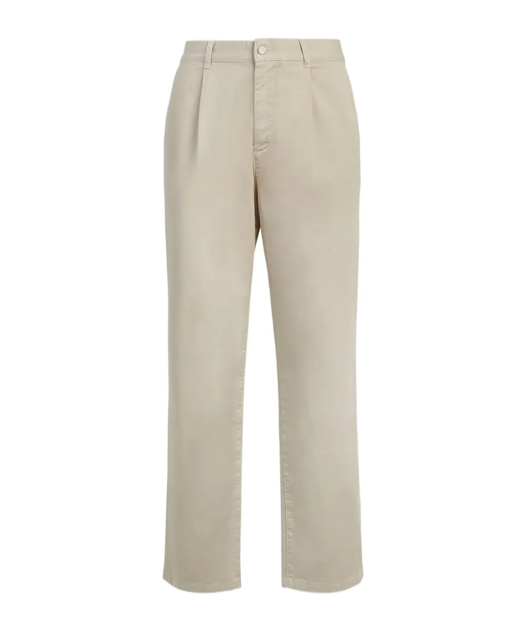 Logo-Embroidered Mid-Rise Chinos