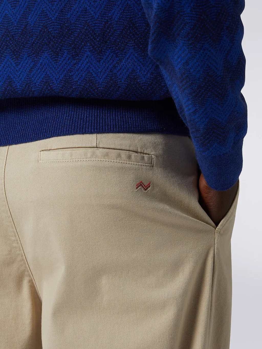 Logo-Embroidered Mid-Rise Chinos