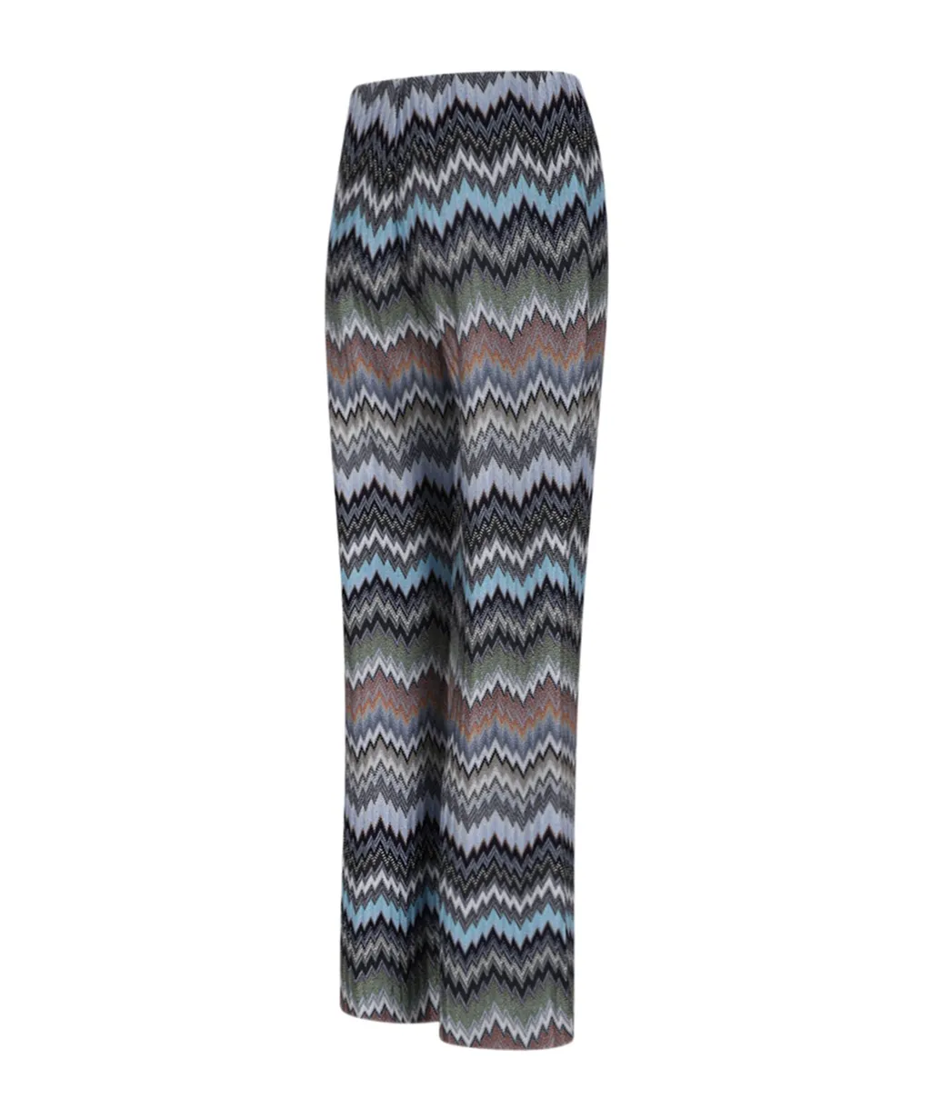 Herringbone Flared Pants