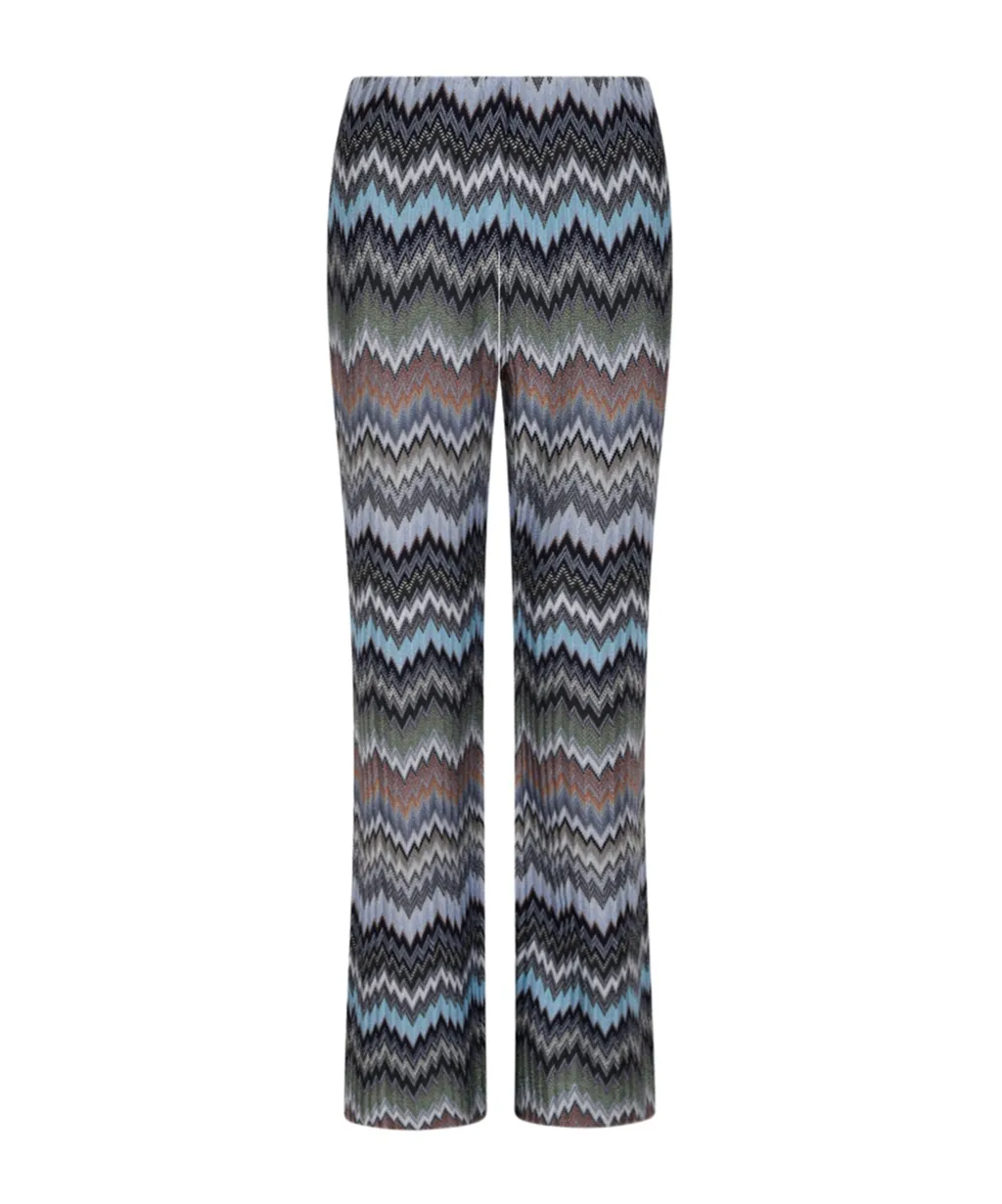 Herringbone Flared Pants