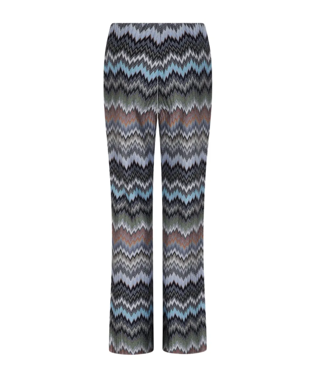 Herringbone Flared Pants