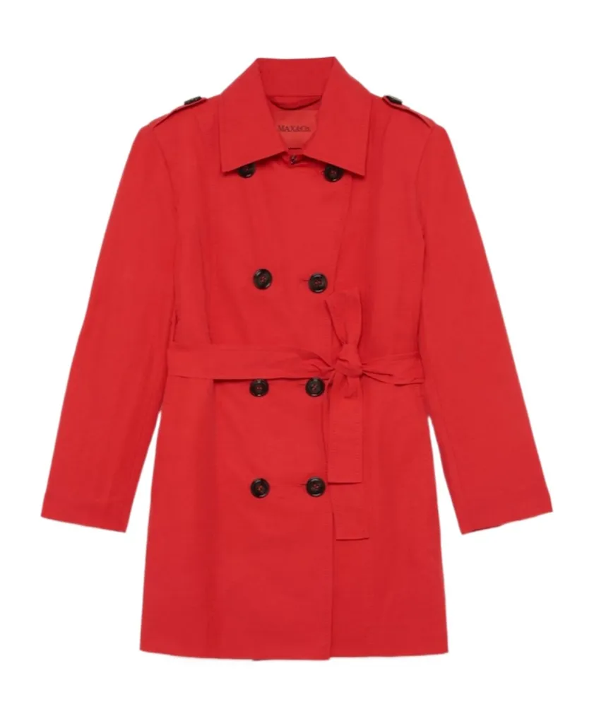Max&Co. Kids Double-Breasted Straight Hem Coat