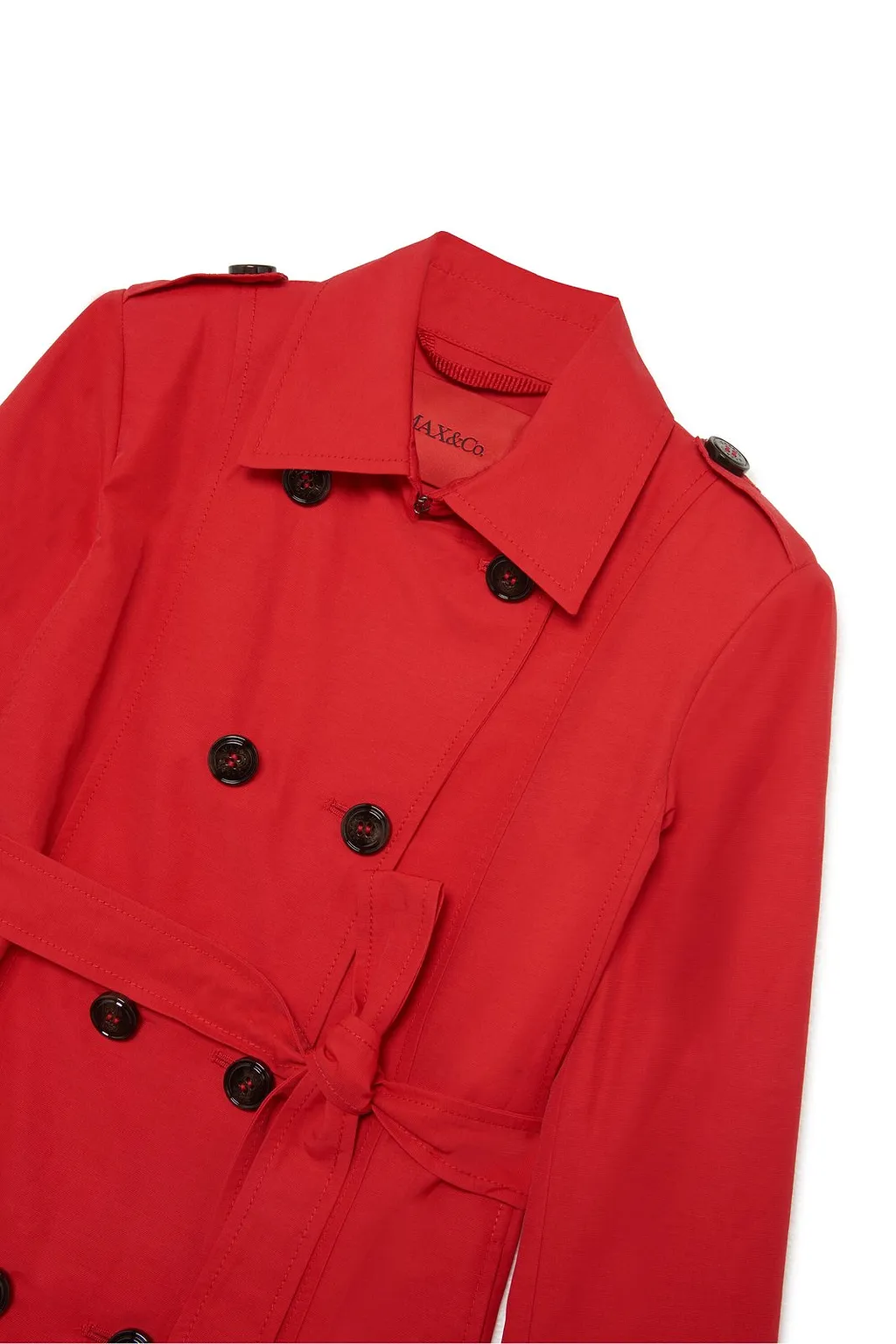 Max&Co. Kids Double-Breasted Straight Hem Coat