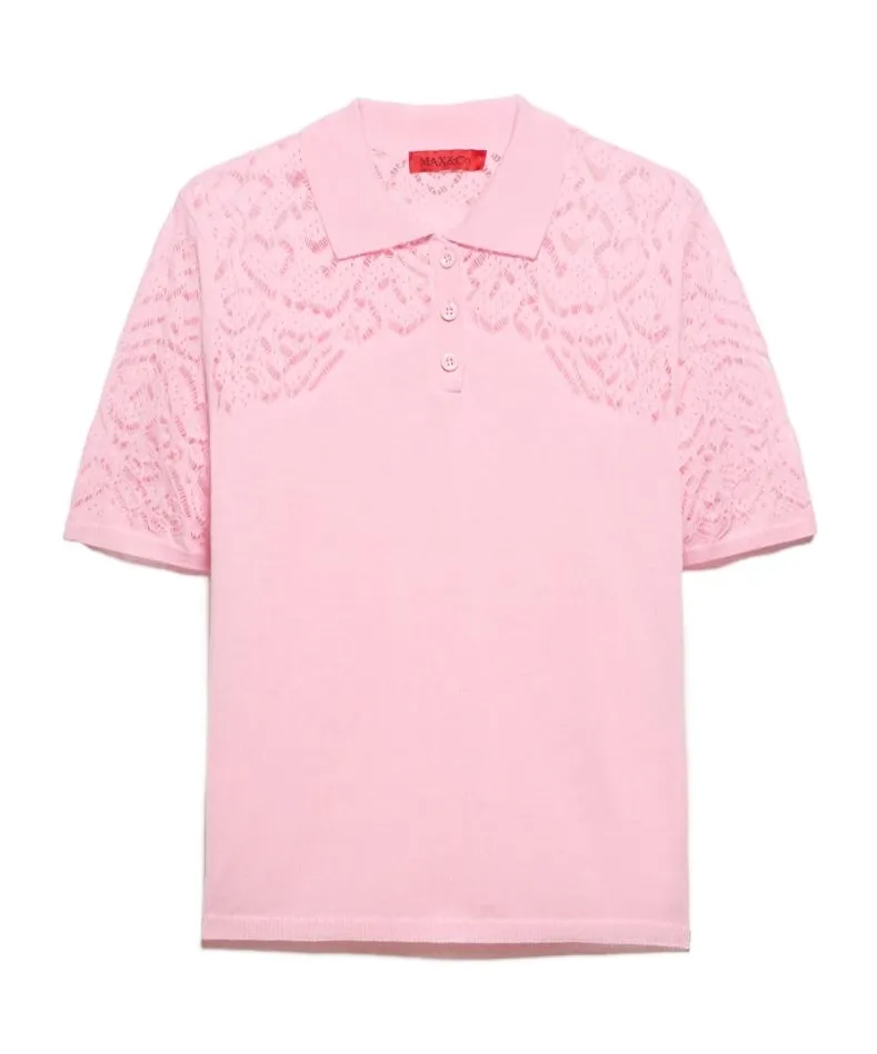 Pointelle-Knit Cotton Polo Shirt