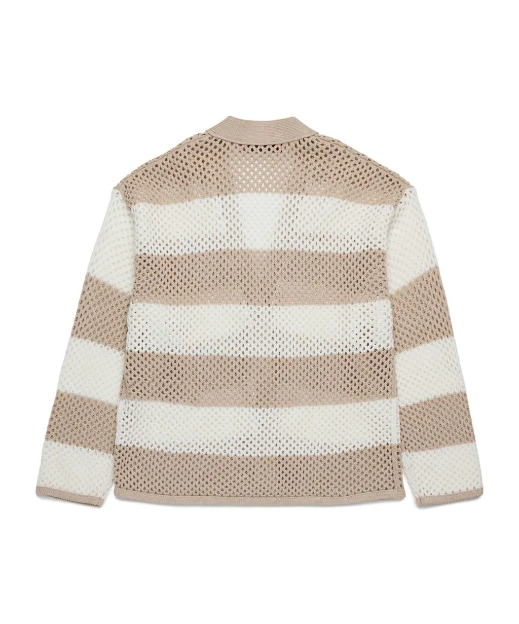 Max&Co. Kids Striped V-Neck Cardigan