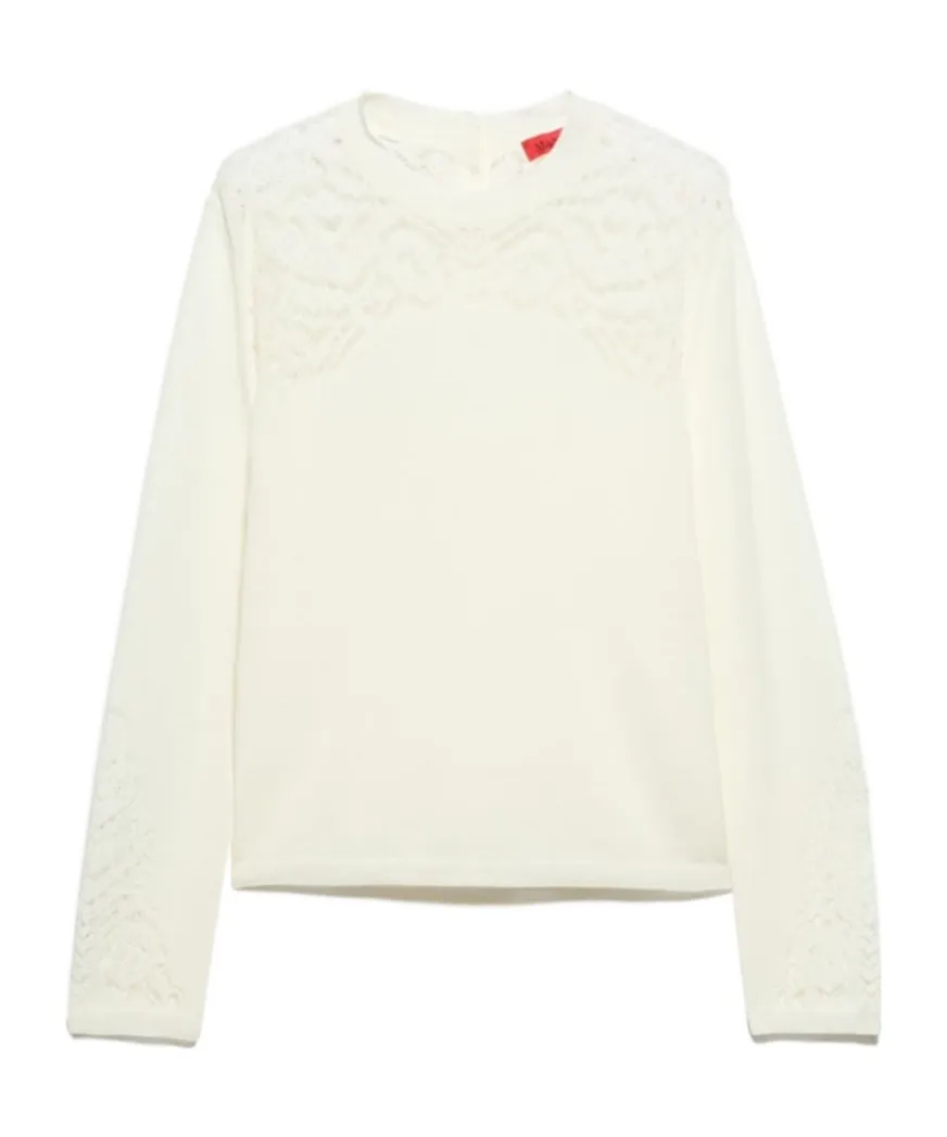 Pointelle-Knit Cotton Jumper