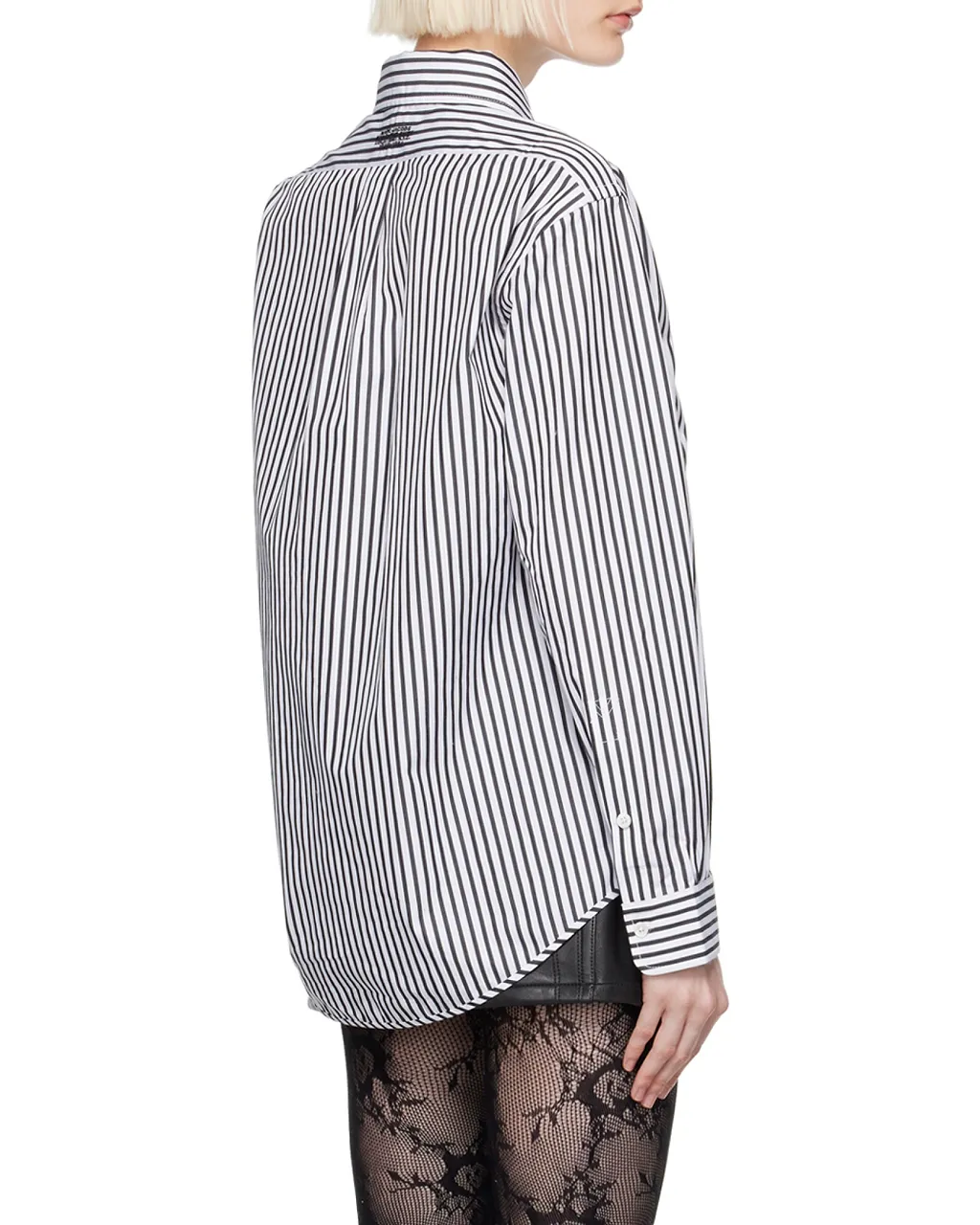 Marc Jacobs The Striped Logo Embroidered Shirt