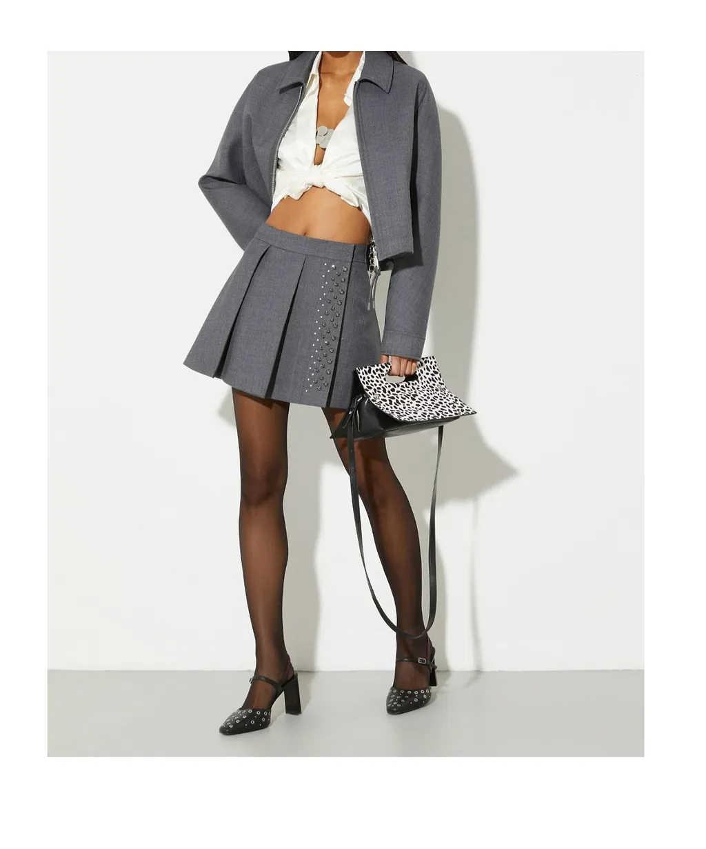 Rhinestone Mini Skirt