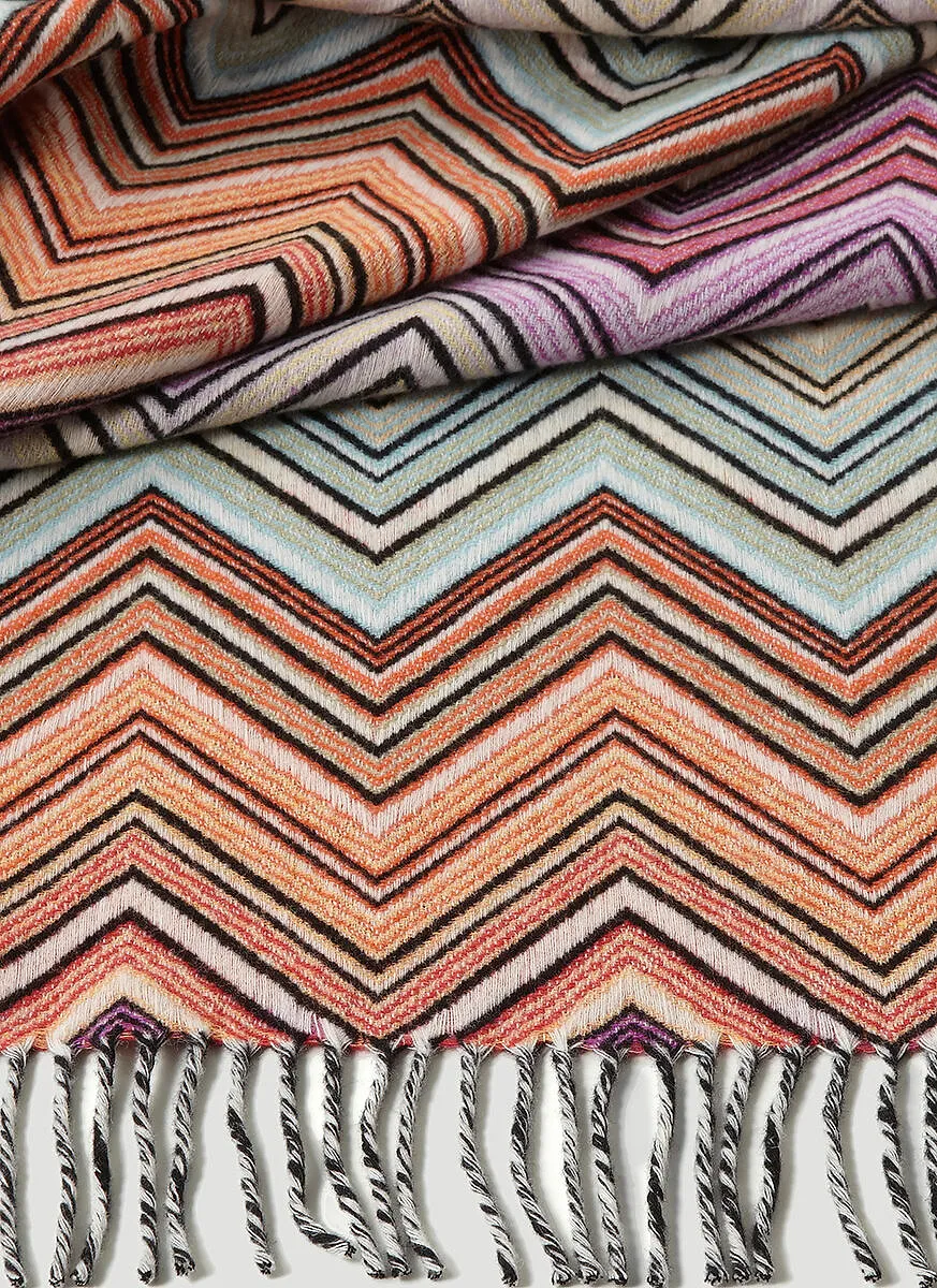 Missoni Home Zig-Zag Woven Fringed-Edge Throw