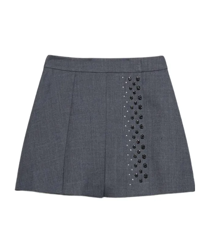 Rhinestone Mini Skirt