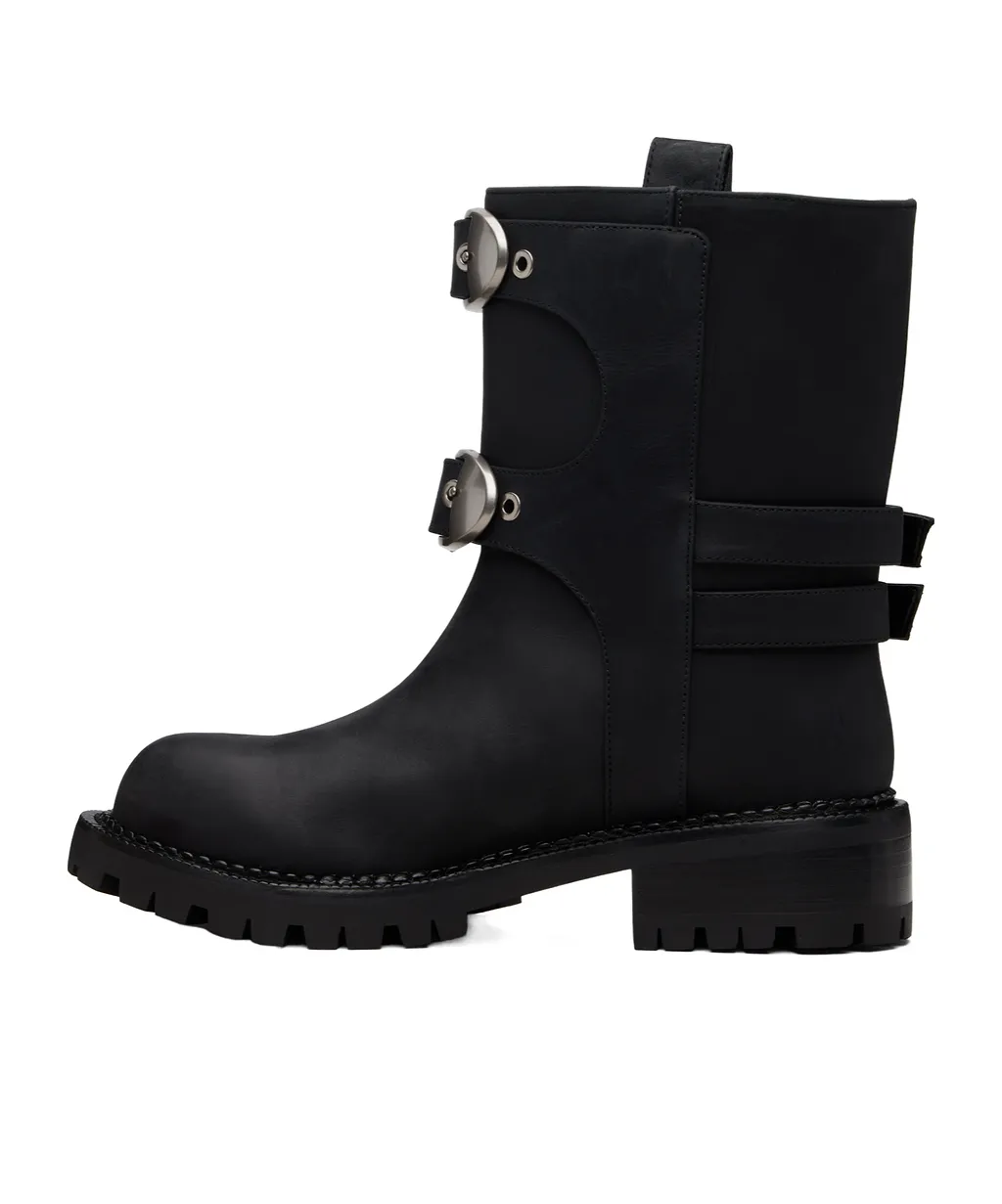 Pin Buckle Ankle Boots